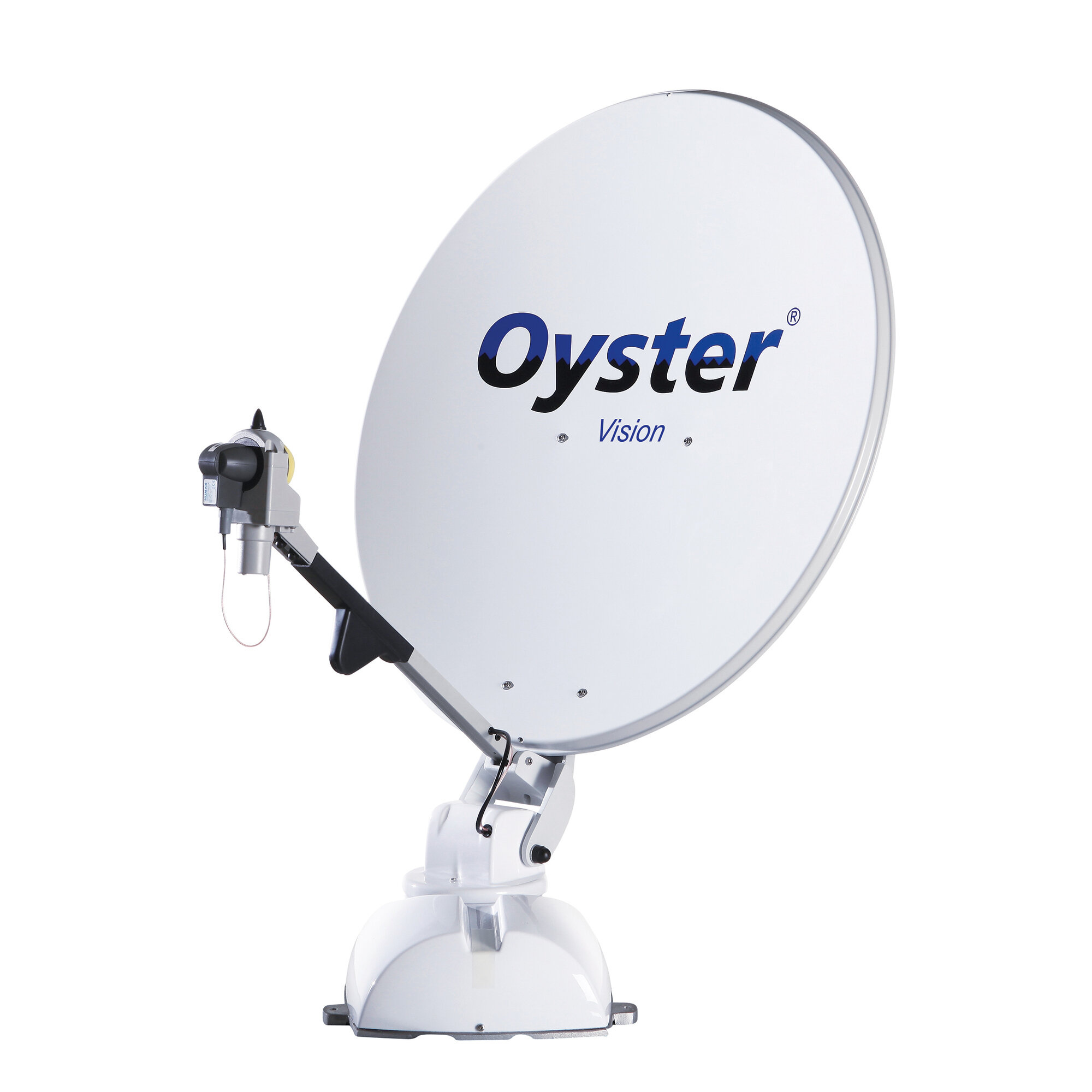 Automatische Sat Anlage OYSTER Premium 85 Skew Single LNB mit TV Gerät 19
