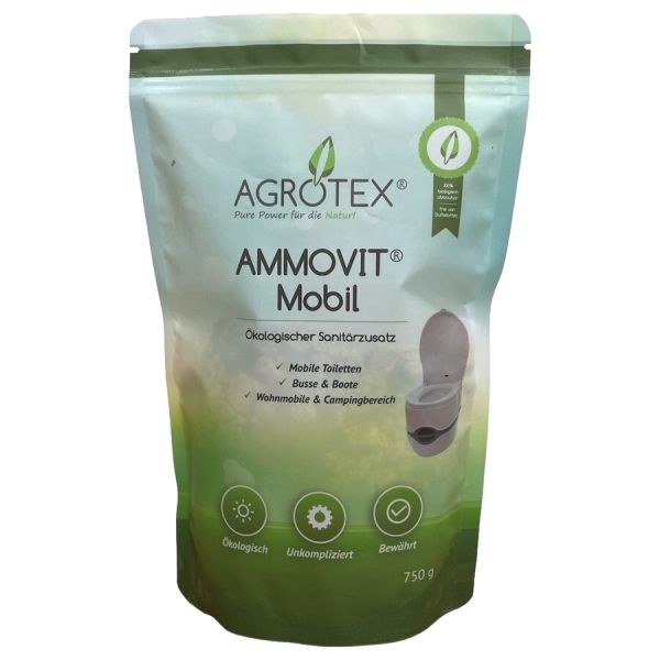 AGROTEX Ökologischer Sanitärzusatz AMMOVIT Mobil für Campingtoiletten