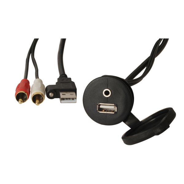 Garmin Fusion® USB/AUX-Verlängerung 2 m mit Einbaubuchse