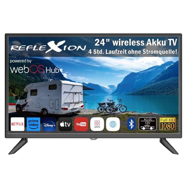 Reflexion LED-Smart-TV mit Akku LEDA24O SBT 24 Zoll