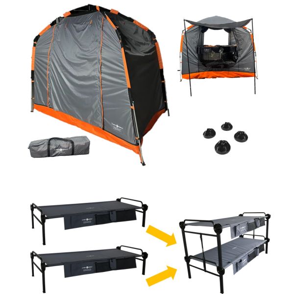 Disc-O-Bed Feldbett Bundle Basic Single XLT für 2 Personen